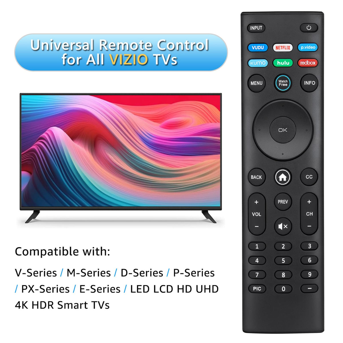 Replacement Voice Remote for Samsung-TV-Remote Control Compatible for All Samsung with Voice Function Smart Curved Frame QLED LED LCD 8K 4K TVs
