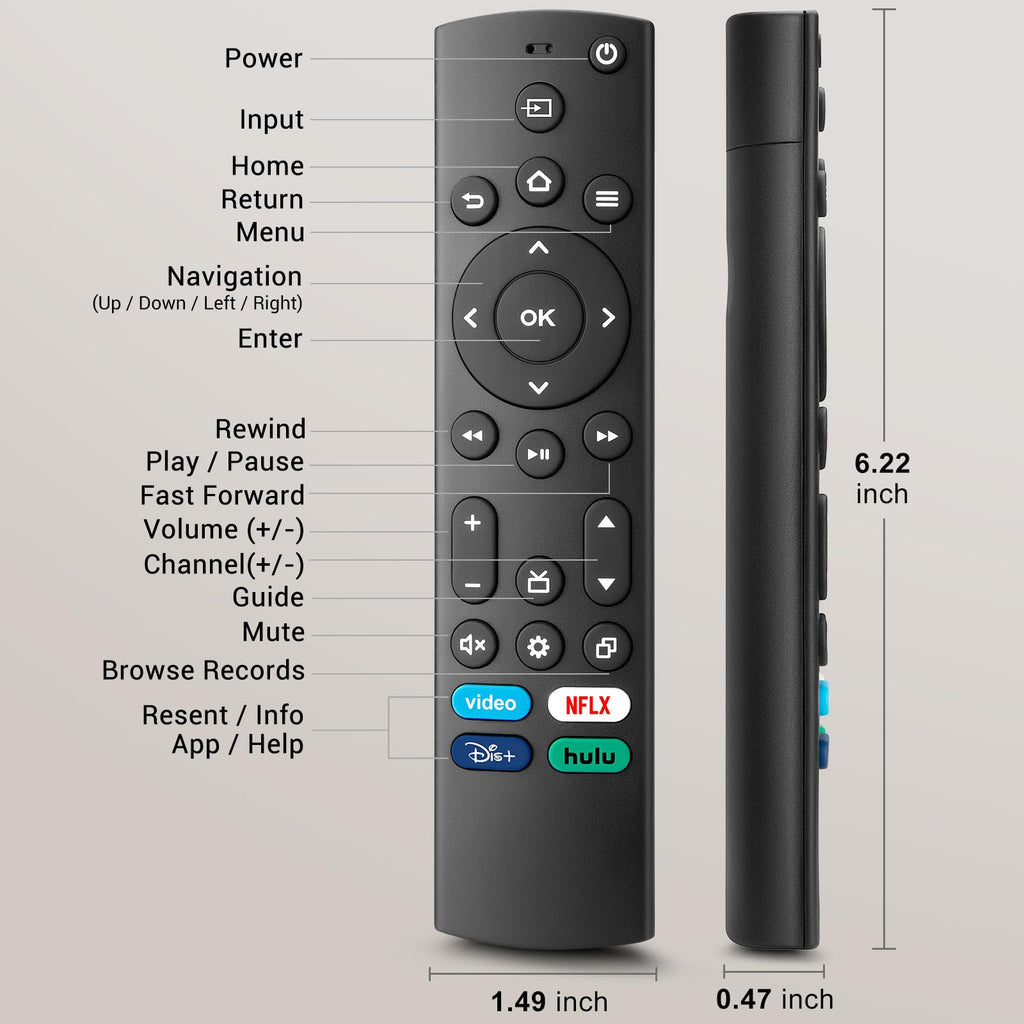 for VIZIO Smart TV Remote Replacement,Universal Control XRT140 for VIZIO TV