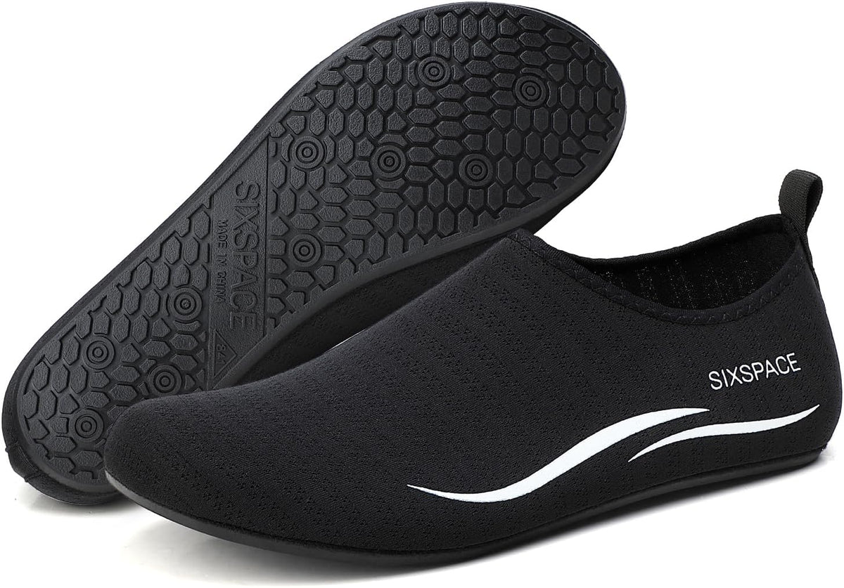Sixspace Unisex Badeschuhe Wasserschuhe mit Rutschfester Sohle, Gr.34-47