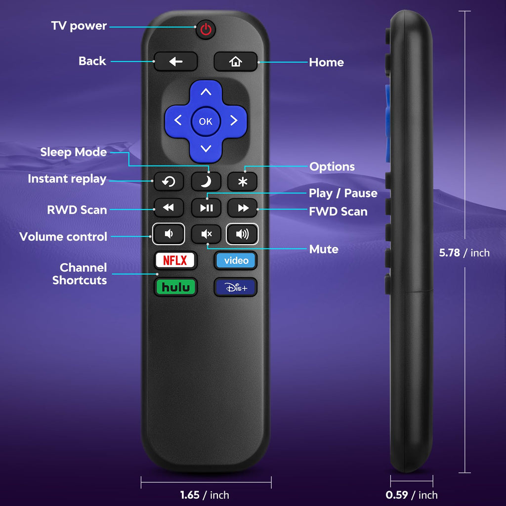 for VIZIO Smart TV Remote Replacement,Universal Control XRT140 for VIZIO TV