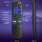 for VIZIO Smart TV Remote Replacement,Universal Control XRT140 for VIZIO TV