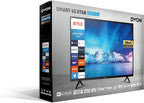 DYON Smart 40 VX-2 Full HD-TV, trippel HD-mottagare (DVB-C/-S2/-T2), App Store, Prime Video, Netflix, YouTube, DAZN, Disney+, svart