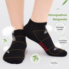 Bambus Sneaker Socken Damen 6/12 Paar, Atmungsaktive Gepolsterte Sportsocken Laufsocken, Anti Schweiß Kurze Socken Damen 39-42 35-38 Bunt, Geschenke für Frauen Sommer