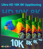 Sniokco 10K 8K 4K HDMI 2.1 Kabel 3M Certifierad 48Gbps Ultra Hög Hastighet