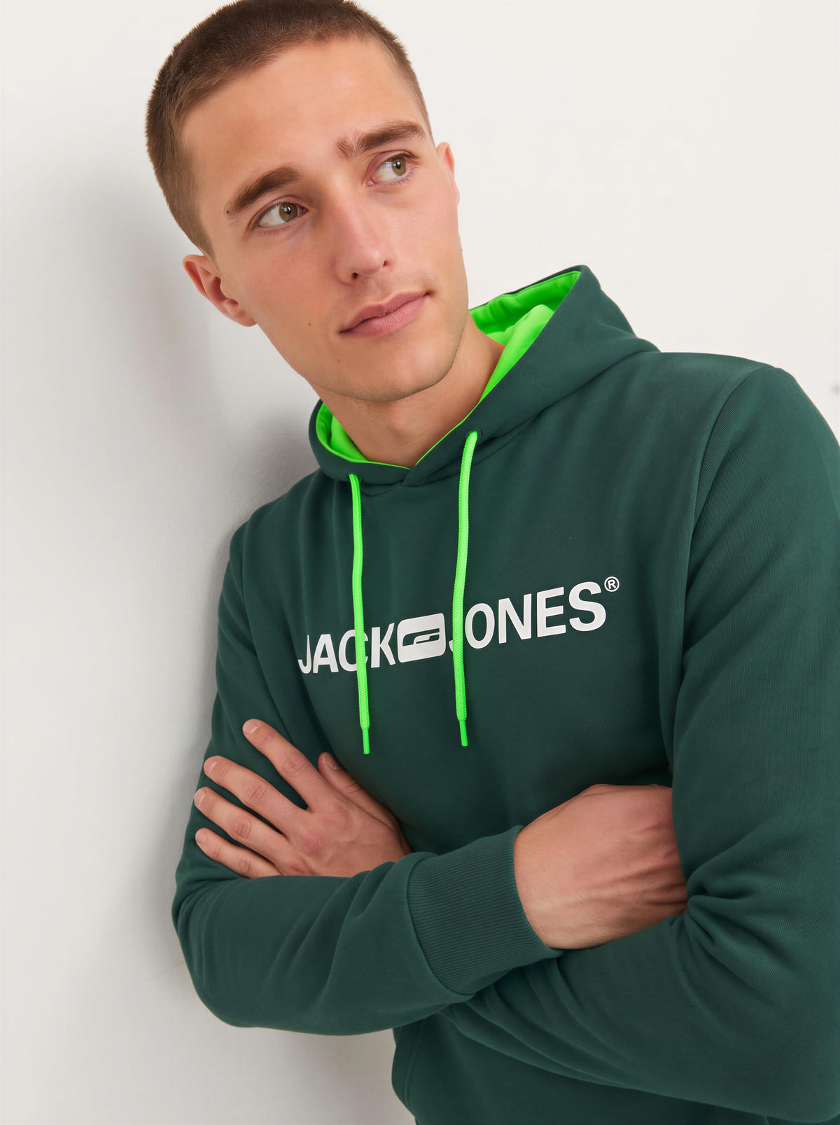 JACK & JONES Male Kapuzenpullover Logo Kapuzenpullover