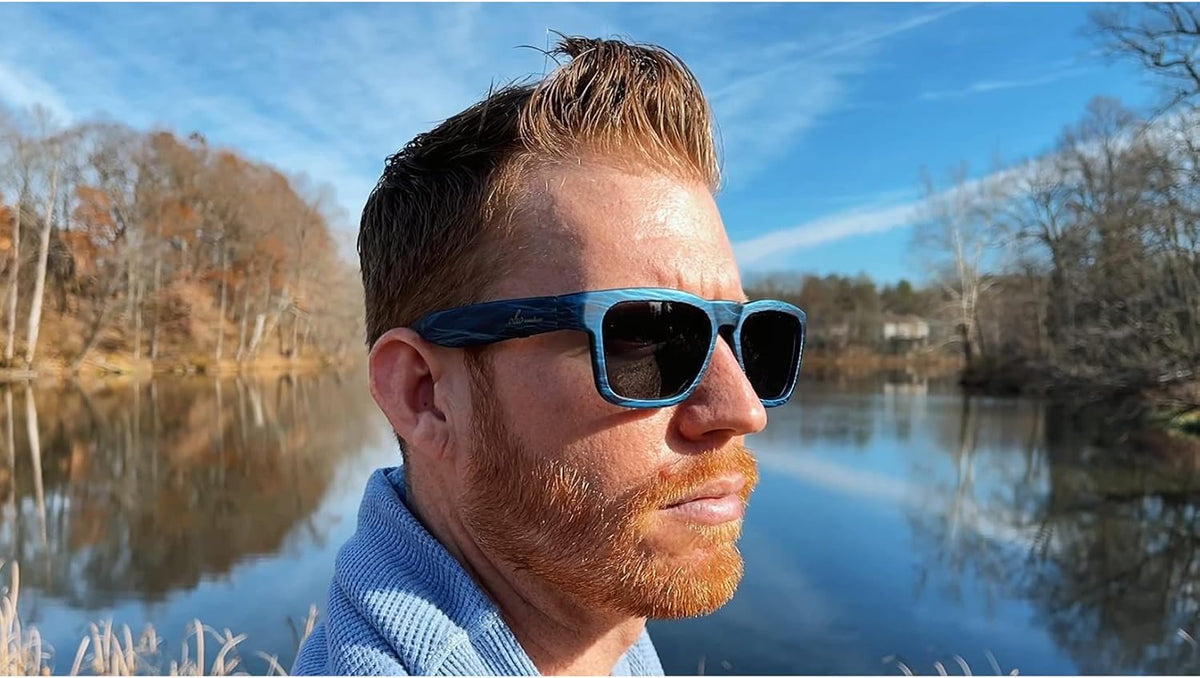 OhO smarta glasögon, polariserade solglasögon med Bluetooth-högtalare, atletisk/utomhus UV-skydd och röstkontroll, unisex