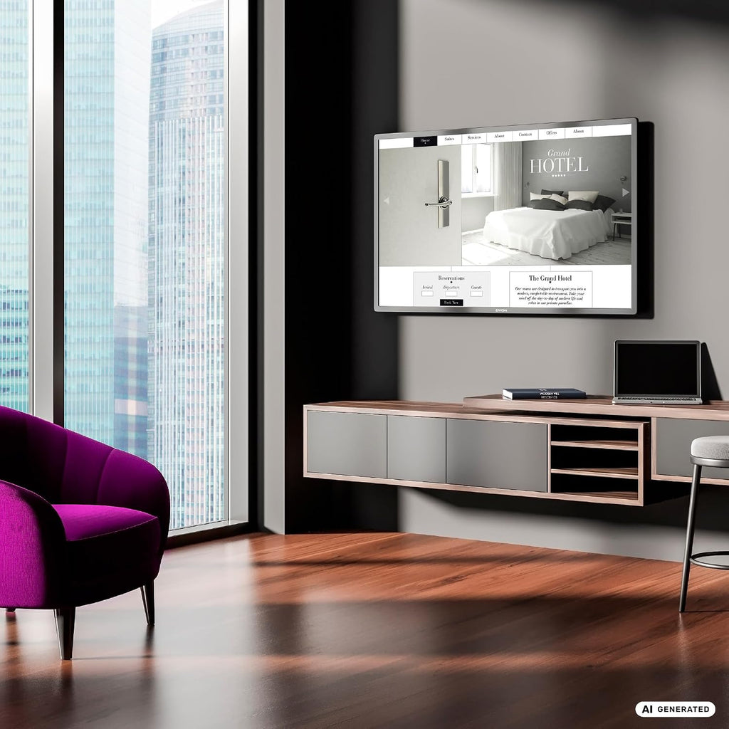 DYON Smart 40 VX-2 Full HD-TV, trippel HD-mottagare (DVB-C/-S2/-T2), App Store, Prime Video, Netflix, YouTube, DAZN, Disney+, svart