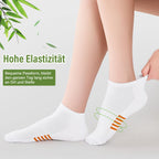 Bambus Sneaker Socken Damen 6/12 Paar, Atmungsaktive Gepolsterte Sportsocken Laufsocken, Anti Schweiß Kurze Socken Damen 39-42 35-38 Bunt, Geschenke für Frauen Sommer