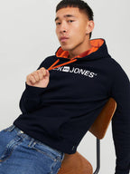 JACK & JONES Male Kapuzenpullover Logo Kapuzenpullover
