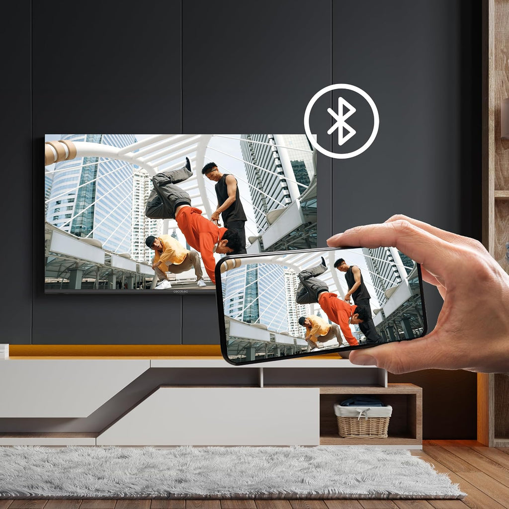 Cecotec Smart TV - 32-tums LED-TV HD-upplösning - A4-serien ALH40032S. Google TV OS, Dolby Audio, HDR10, 16 GB ROM, Bluetooth, Google Voice Assitant och Chromecast