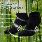 Bambus Sneaker Socken Damen 6/12 Paar, Atmungsaktive Gepolsterte Sportsocken Laufsocken, Anti Schweiß Kurze Socken Damen 39-42 35-38 Bunt, Geschenke für Frauen Sommer