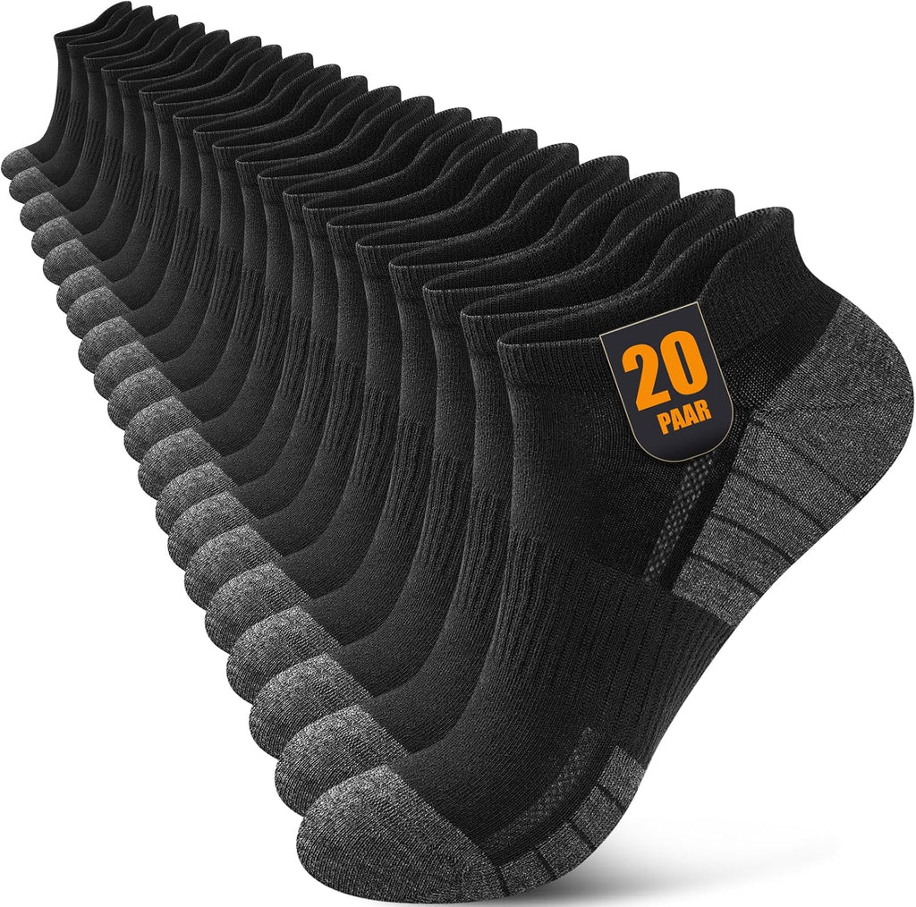 Sneaker Socken Herren Damen 10/20 Paar – Atmungsaktive Sportsocken