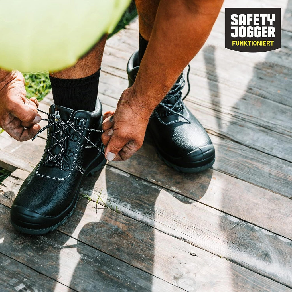 SAFETY JOGGER S3 Sicherheitsschuhe Herren Leicht - BESTBOY - Schwarz
