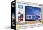 DYON Smart 40 VX-2 Full HD-TV, trippel HD-mottagare (DVB-C/-S2/-T2), App Store, Prime Video, Netflix, YouTube, DAZN, Disney+, svart