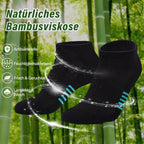 Bambus Sneaker Socken Damen 6/12 Paar, Atmungsaktive Gepolsterte Sportsocken Laufsocken, Anti Schweiß Kurze Socken Damen 39-42 35-38 Bunt, Geschenke für Frauen Sommer
