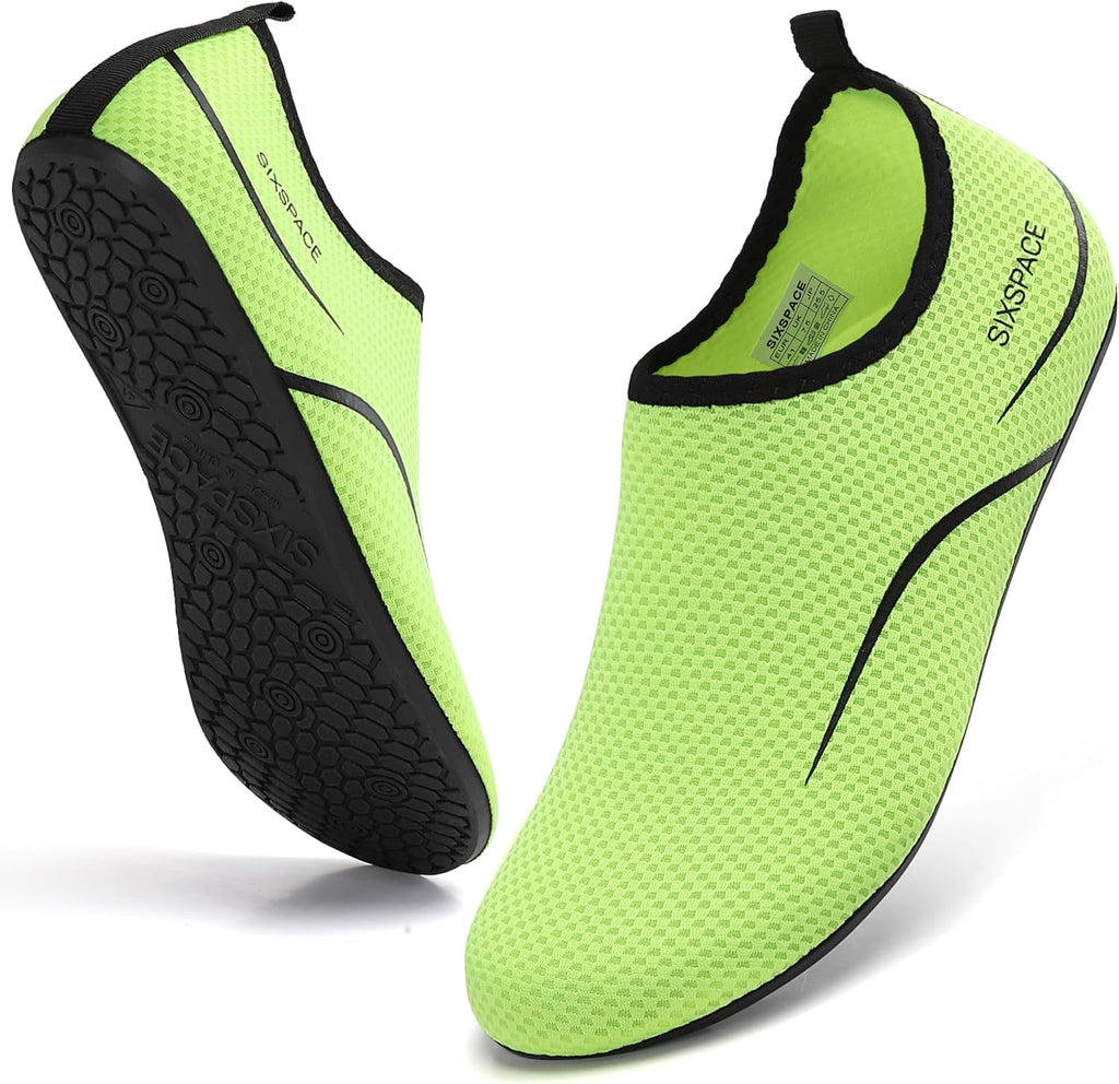 Sixspace Unisex Badeschuhe Wasserschuhe mit Rutschfester Sohle, Gr.34-47