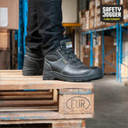SAFETY JOGGER S3 Sicherheitsschuhe Herren Leicht - BESTBOY - Schwarz