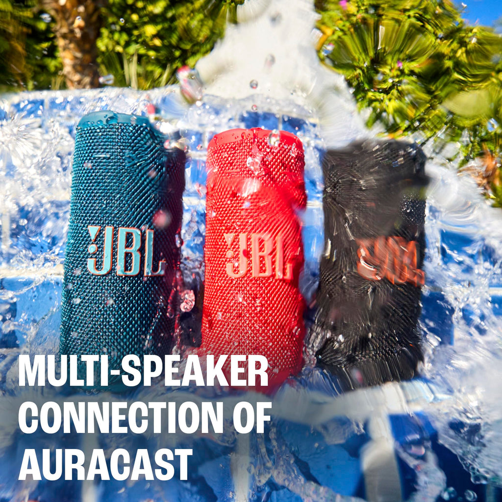 JBL Grip Portable Bluetooth Speaker, Waterproof, Ambient Light - Black
