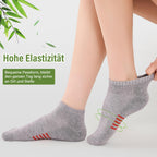 Bambus Sneaker Socken Damen 6/12 Paar, Atmungsaktive Gepolsterte Sportsocken Laufsocken, Anti Schweiß Kurze Socken Damen 39-42 35-38 Bunt, Geschenke für Frauen Sommer