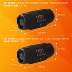 JBL Charge 6 - Portable Waterproof & DropProof Bluetooth Speaker (Blue)