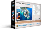 DYON Smart 40 VX-2 Full HD-TV, trippel HD-mottagare (DVB-C/-S2/-T2), App Store, Prime Video, Netflix, YouTube, DAZN, Disney+, svart