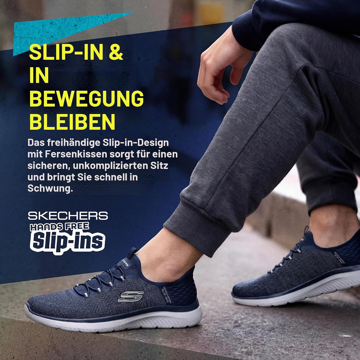 Skechers Herren Summits High Range Slip-InTurnschuhe