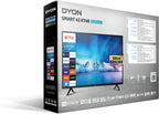 DYON Smart 40 VX-2 Full HD-TV, trippel HD-mottagare (DVB-C/-S2/-T2), App Store, Prime Video, Netflix, YouTube, DAZN, Disney+, svart
