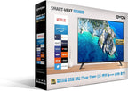 DYON Smart 40 VX-2 Full HD-TV, trippel HD-mottagare (DVB-C/-S2/-T2), App Store, Prime Video, Netflix, YouTube, DAZN, Disney+, svart