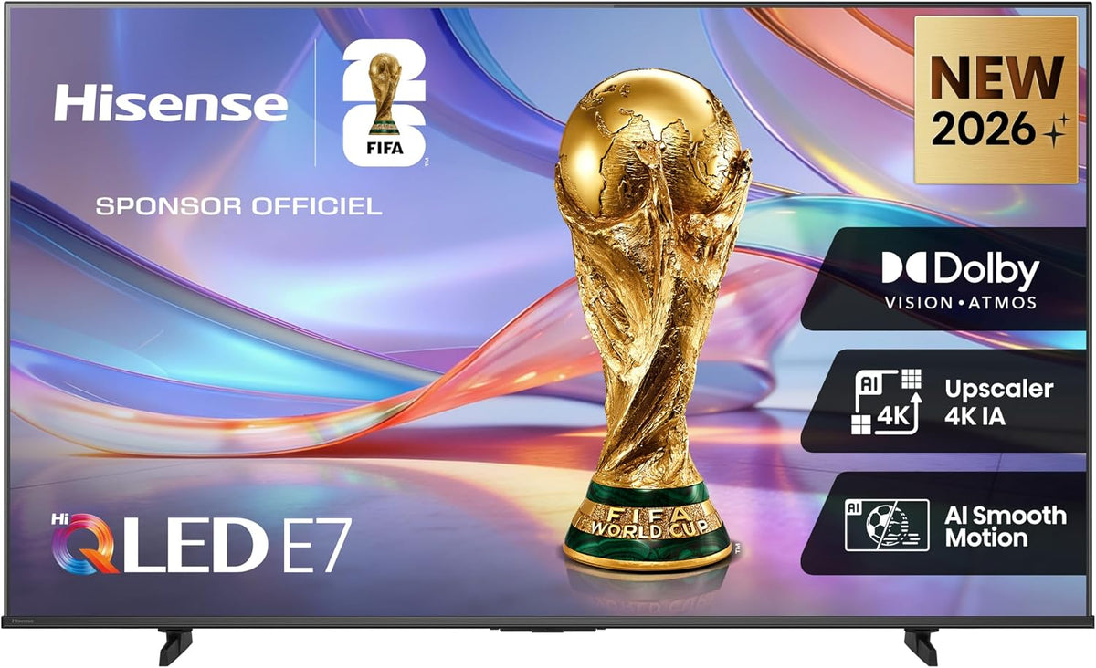 Hisense 43E7DS TV QLED 4K 43" (108 cm) 2026 – E7DS-serien – Dolby Vision IQ, Game Mode Plus, 120Hz HSR, Smart TV