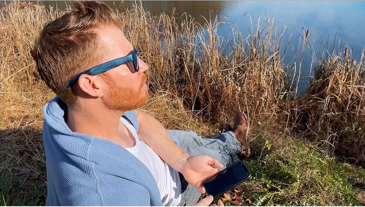 OhO smarta glasögon, polariserade solglasögon med Bluetooth-högtalare, atletisk/utomhus UV-skydd och röstkontroll, unisex