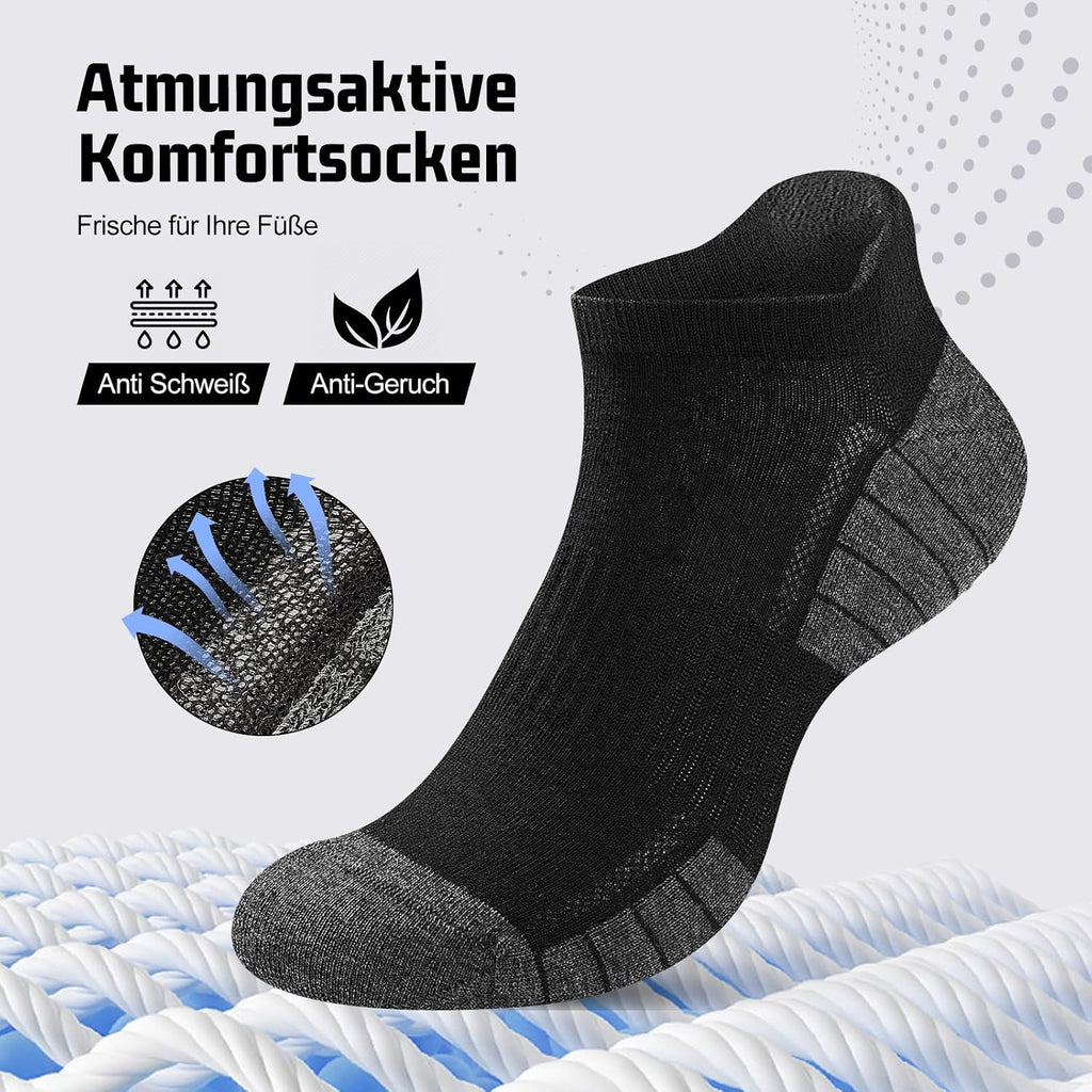 Sneaker Socken Herren Damen 10/20 Paar – Atmungsaktive Sportsocken