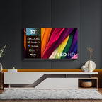 Cecotec Smart TV - 32-tums LED-TV HD-upplösning - A4-serien ALH40032S. Google TV OS, Dolby Audio, HDR10, 16 GB ROM, Bluetooth, Google Voice Assitant och Chromecast