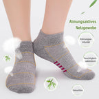 Bambus Sneaker Socken Damen 6/12 Paar, Atmungsaktive Gepolsterte Sportsocken Laufsocken, Anti Schweiß Kurze Socken Damen 39-42 35-38 Bunt, Geschenke für Frauen Sommer
