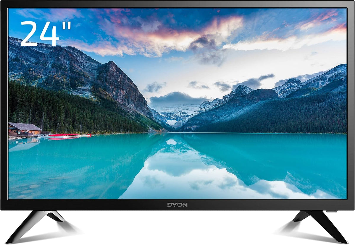 DYON Smart 40 VX-2 Full HD-TV, trippel HD-mottagare (DVB-C/-S2/-T2), App Store, Prime Video, Netflix, YouTube, DAZN, Disney+, svart