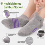 Bambus Sneaker Socken Damen 6/12 Paar, Atmungsaktive Gepolsterte Sportsocken Laufsocken, Anti Schweiß Kurze Socken Damen 39-42 35-38 Bunt, Geschenke für Frauen Sommer