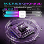 PRO14 MAX 4K Ultra HD Android 14.0 TV-box RK3528 4 GB RAM 64 GB ROM