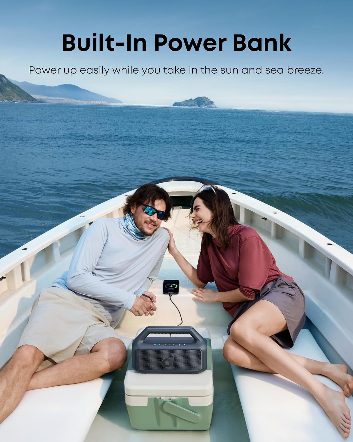 Soundcore Boom 2 by Anker, 80W Outdoor Bluetooth Speaker, 24H Playtime