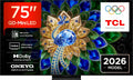 TCL 75" A400U 4K QD Mini-LED TV, 720 dimringszoner, 2500 nits, 288 Hz VRR, Google TV