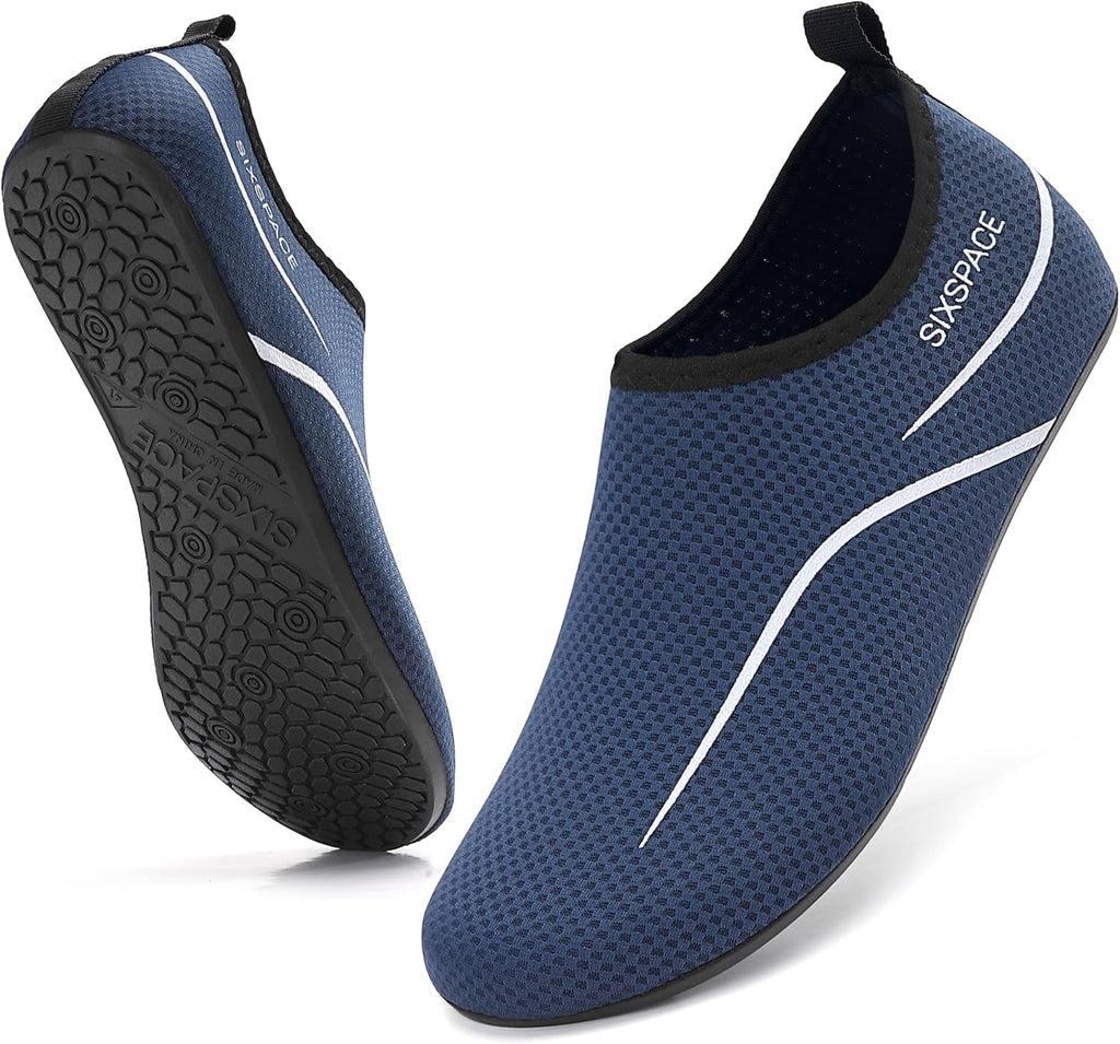 Sixspace Unisex Badeschuhe Wasserschuhe mit Rutschfester Sohle, Gr.34-47