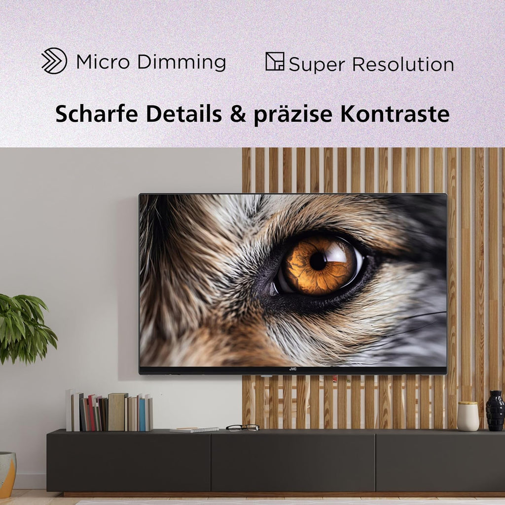 JVC VIDAA LT-40VDF2555 (2026) Smart TV, Full HD HDR, med 100 cm skärmdiagonal och inbyggd trippeltuner, LED-TV