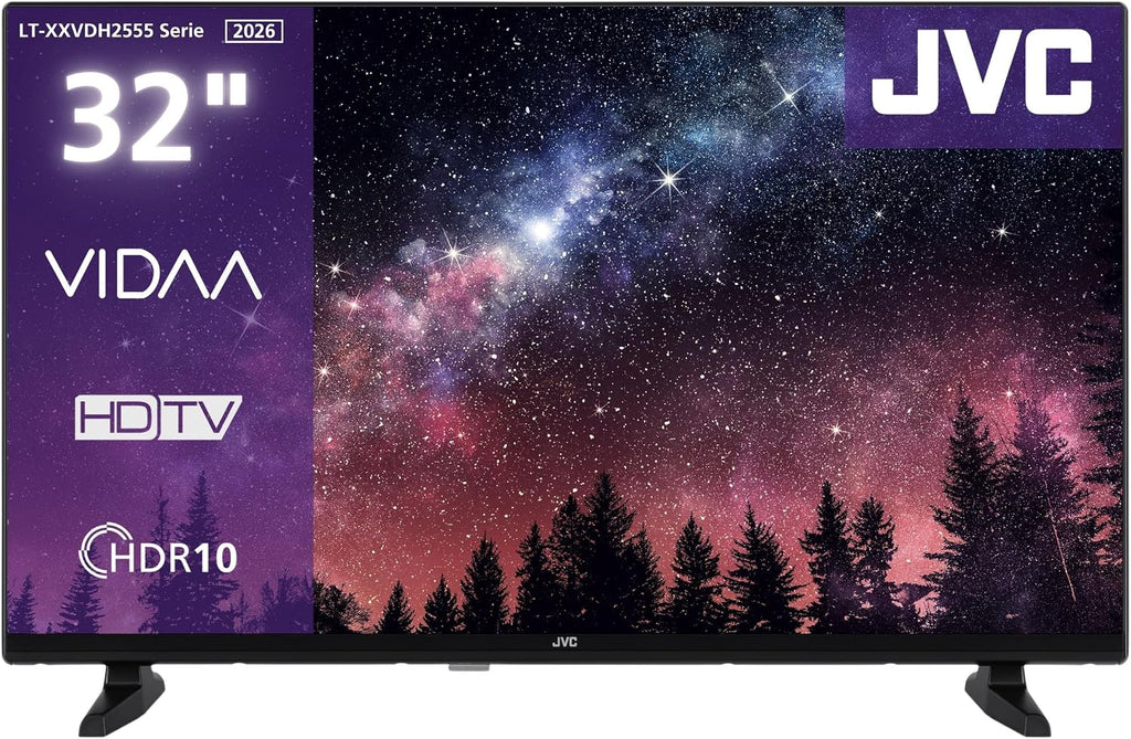 JVC VIDAA LT-40VDF2555 (2026) Smart TV, Full HD HDR, med 100 cm skärmdiagonal och inbyggd trippeltuner, LED-TV