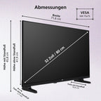 JVC VIDAA LT-40VDF2555 (2026) Smart TV, Full HD HDR, med 100 cm skärmdiagonal och inbyggd trippeltuner, LED-TV