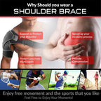 Adjustable Neoprene Shoulder Support Brace Compression Strap Black