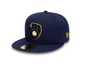 New Era Milwaukee Brewers 59FIFTY – marinblå keps