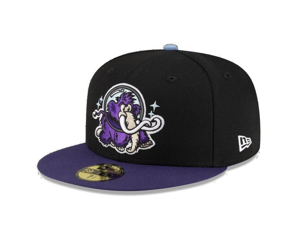 New Era Erie SeaWolves 59FIFTY – svart och lila keps