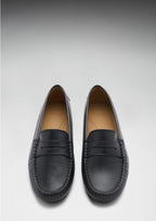 Women's Penny Driving Loafers, black leather