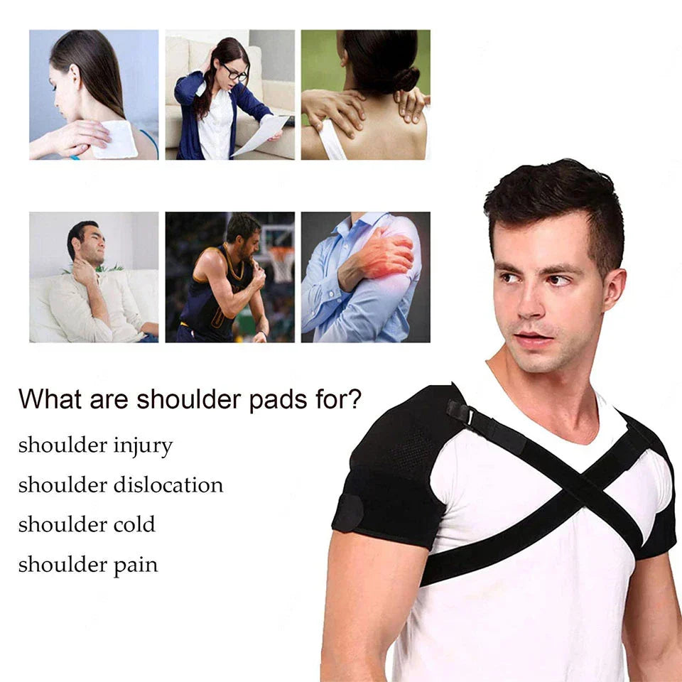 Double Shoulder Brace Wrap – Neoprene Compression Sleeve