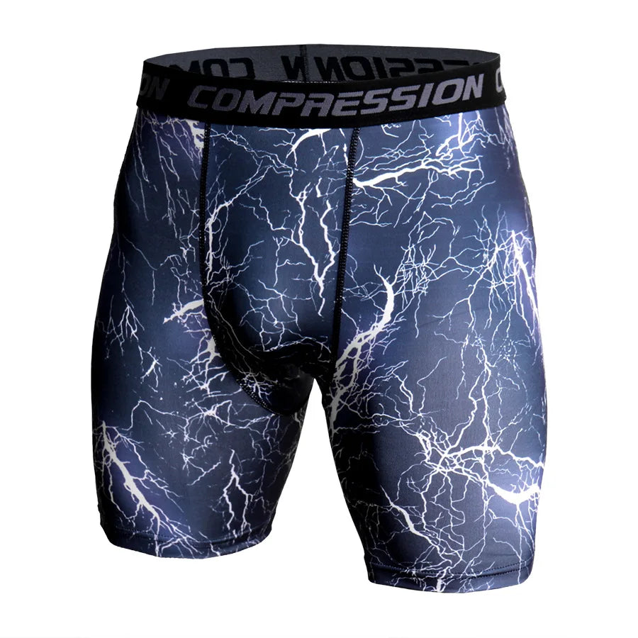 Men's Camouflage Muscle-Building Gym Shorts