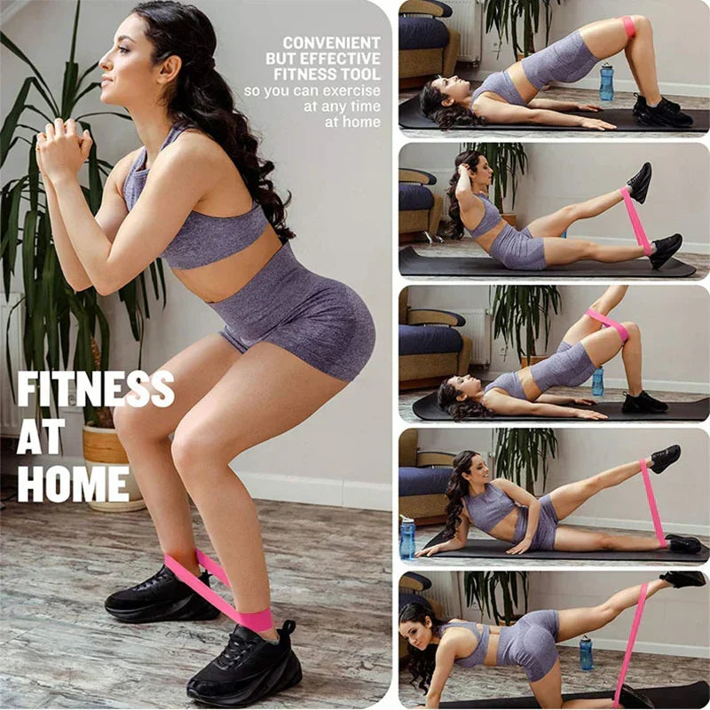 Resistance Bands Set for Gym, Yoga, and Pilates Workouts