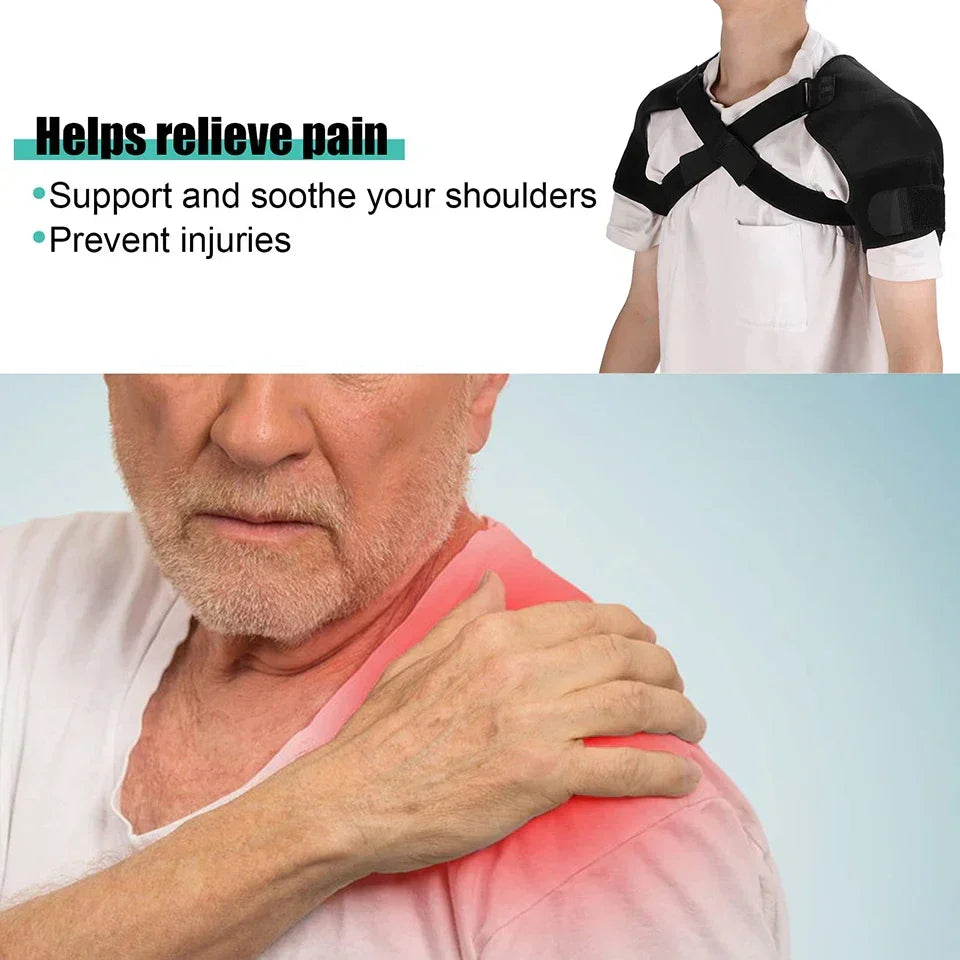 Double Shoulder Brace Wrap – Neoprene Compression Sleeve